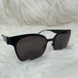 YSL 54mm round metal sunglasses thumbnail 12