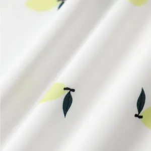 Rihoas White Lemon Fruit Square Neck Midi Dress thumbnail 7