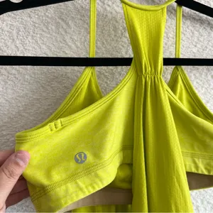 Lululemon Women’s‎ Lime Green No Limits Sports Bra Tank Top Size 8 thumbnail 11