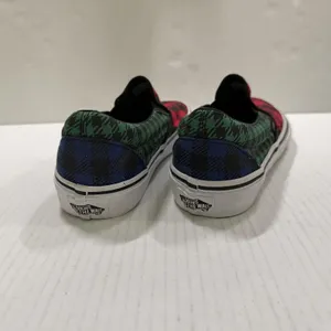 Vans Classic Slip On Shoes Womens Size 7.5 Buffalo Plaid Canvas Casual Comfort thumbnail 4