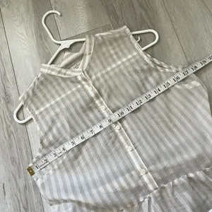 Trovata Striped Shirt sleeveless button up womens Cream (xsmall) contemporary thumbnail 3