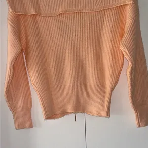 White House | Black Market Peach Ribbed Zip Hoodie Sweater Cardigan XS thumbnail 4