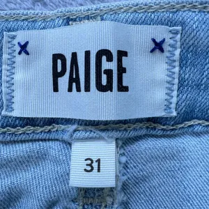 Paige Hoxton Slim Crop Jeans Women's‎ Size 31 Light Wash Denim Frayed Hem thumbnail 5