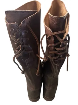 Bed Stu Manchester Brown Leather Knee High Boots Size 8.5 Womens thumbnail 11
