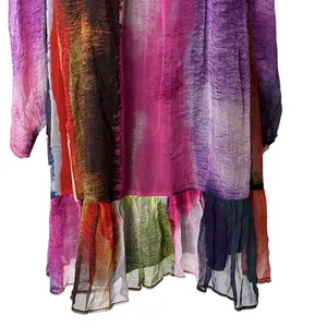 NWT Anthropologie Floreat Zora Dress Sz XS off the shoulder Multicolor thumbnail 7