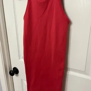 ARITZIA TNAction Kaplan Dress in Hibiscus Red Bodycon Racerback Mini XS‎ thumbnail 4