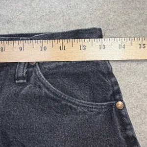 Wrangler Vintage High Waisted Black Straight Leg Jeans Made in USA Sz 8 Western thumbnail 5