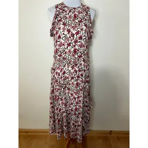Sundance Amandine Garden Ruffled floral Maxi Dress WOMENS MEDIUM thumbnail 2