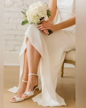 Badgley Mischka Gillian embellished jeweled sandals bridal thumbnail 1