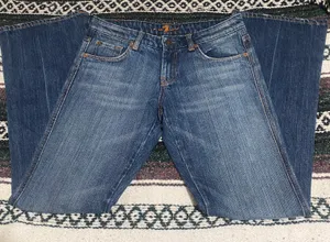 Blue and navy flared jeans Size 28 thumbnail 1