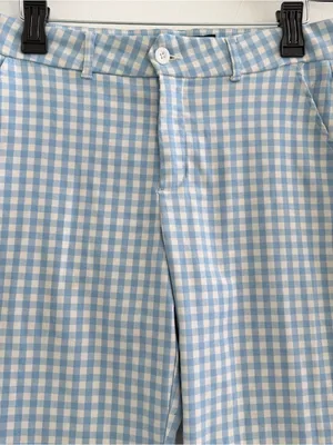 like an angel Blue Gingham Slim Ankle Pants thumbnail 5