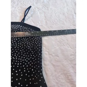 Onyx Nite Black Silver Sequin Strapless Evening Dress~ Size 10 thumbnail 10