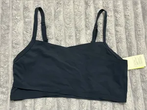 All in Motion Everyday Soft Crossover Sports Bra — Navy Blue — Size L thumbnail 1