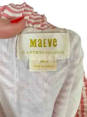 Anthropologie Maeve Penny Ruffled Striped Midi Skirt thumbnail 11