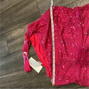 Grace Karin Hot Pink Sequenced Halter Top Size XL (NWOT) thumbnail 6