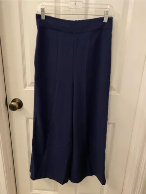 Madewell Dark Navy Wide-Leg Pants thumbnail 2