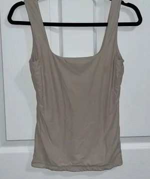 Abercrombie & Fitch Tan Sleeveless Tank thumbnail 1