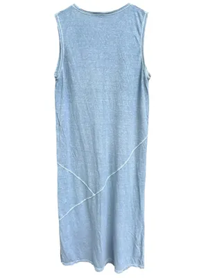 EUC Poetry Hemp Blend Popover Sleeveless Maxi Dress Blue Size 12 thumbnail 9