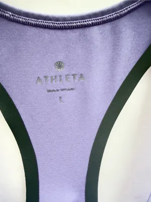 Athleta Exhilaration Racerback Tank Top Lavender Size Large, NWOT thumbnail 6