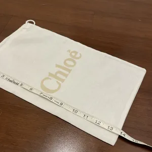 Chloe White Drawstring dust Bag 14x8.5 thumbnail 3