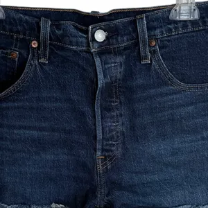 Levi's 501® Original‎ High Rise Denim Dark Wash Shorts Sz 32 thumbnail 5