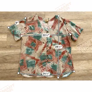 Vintage‎ Chico 10 Year Anniversary Aztec Retro Boho M 100% Cotton Artsy Abstract thumbnail 6