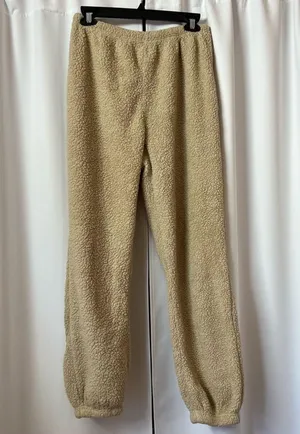SheIn Beige Fuzzy Two Piece Co-ord Lounge Set Size Medium thumbnail 10
