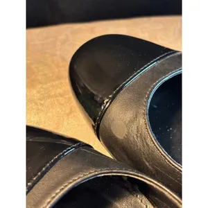 Madden Girl Womens Black Cap Toe Slingback Block Heel Pumps Size 9.5 thumbnail 2