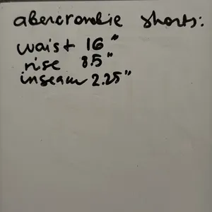 Abercrombie & Fitch Women’s Low Rise Jean Shorts Dark Wash Roll Cuffs Size 12 thumbnail 10