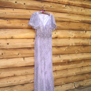 Mac Duggal $798 67493 Womens VINTAGE FLUTTER SLEEVE EVENING GOWN Dress thumbnail 7
