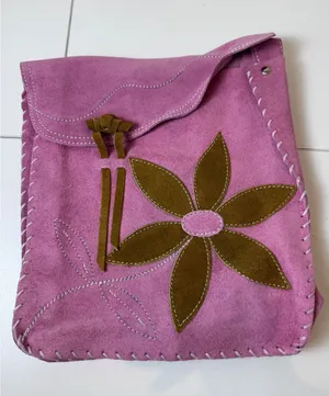Y2K Vintage Suede Crossbody Bag Women Floral Patchwork‎ Boho Indie Cottagecore thumbnail 1