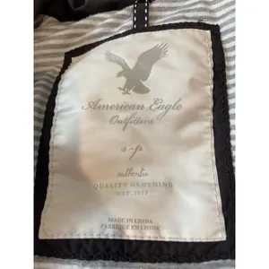 American Eagle Chocolate Brown Puffer Full Zip Vest S thumbnail 7