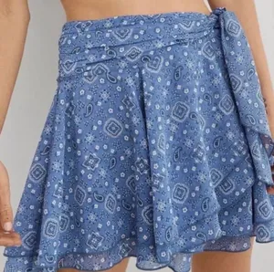 Aerie Chiffon wrap mini skirt thumbnail 1