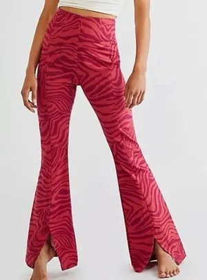 Free People Real Deal Slit Flare Pants‎ Size XS thumbnail 1