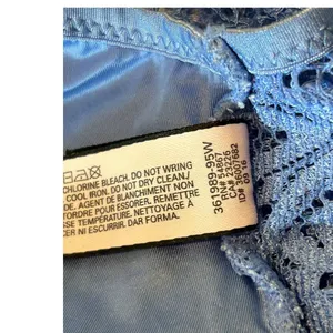 Victoria's Secret‎ Bralette Womens Small Blue Longline Lace Plunge Bralette thumbnail 7