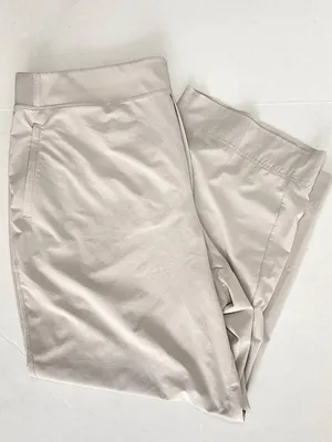 Athleta Brooklyn Heights High Rise Wide Trouser - 22 - Tan thumbnail 1