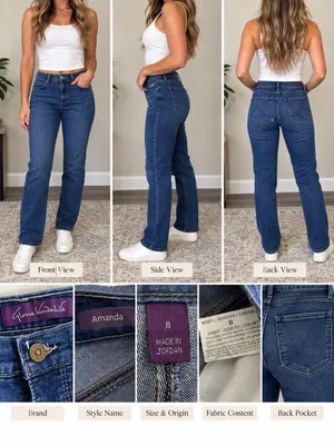    Gloria Vanderbilt Amanda Jeans | Size 8 thumbnail 7