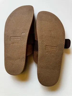 Old Navy Brown Suede Buckle Slide Loafers thumbnail 4