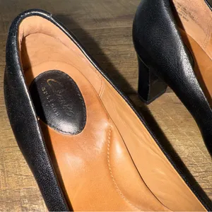 Clarks Leather Heels Bow Accent Chunky Heel thumbnail 5
