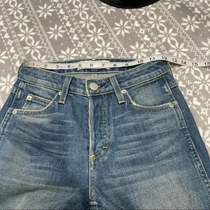 AMO Crop Boot Jeans Distressed Raw Hem‎ Size 24 Retro Street Style Casual Cool thumbnail 12