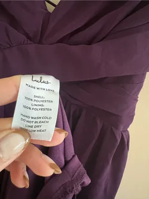 Lulus Soiree Celebration Purple Ruffled Lace-Up Maxi Dress Size XL Formal thumbnail 10
