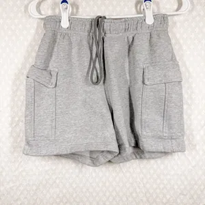Aritzia TNA Heather Grey‎ Cozy Fleece Mega Fit Sweatfleece Shorts thumbnail 2