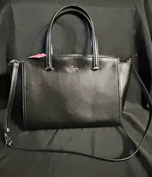 Kate Spade Geraldine Patterson Drive Black Leather Tote Shoulder Bag NWT thumbnail 1