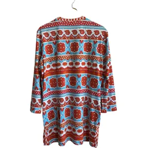 J. McLaughlin For Dillards Mini Dress XL Geo Print Long Sleeves Colorful Tunic thumbnail 2