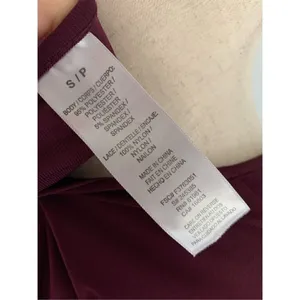 Size small burgundy dress with lace thumbnail 3