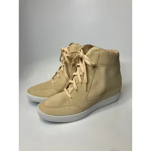 Sorel out n about Wedge Sneakers Womens 9.5 Tan Sand Excellent Suede trendy thumbnail 5
