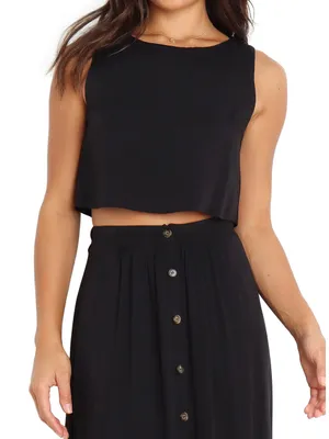Petal & Pup Sutton Sleeveless Crop Top in US 10 thumbnail 1