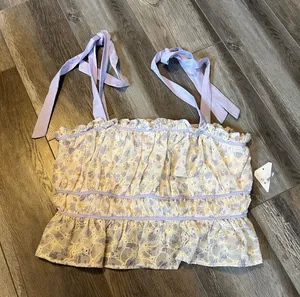NWT Altar’d State Purple Floral Tank Top thumbnail 1
