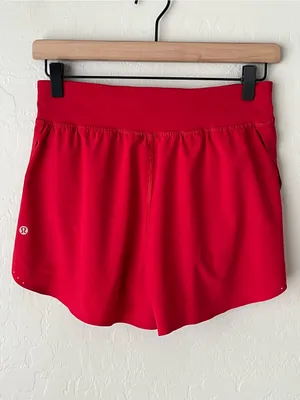 Lululemon Fast and Free Reflective High-Rise Classic-Fit Shorts Dark Red 4 thumbnail 5
