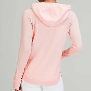 Lululemon Light 100% Merino Wool Hoodie Pullover Sweater Knit‎ Pink Mist Size S thumbnail 3